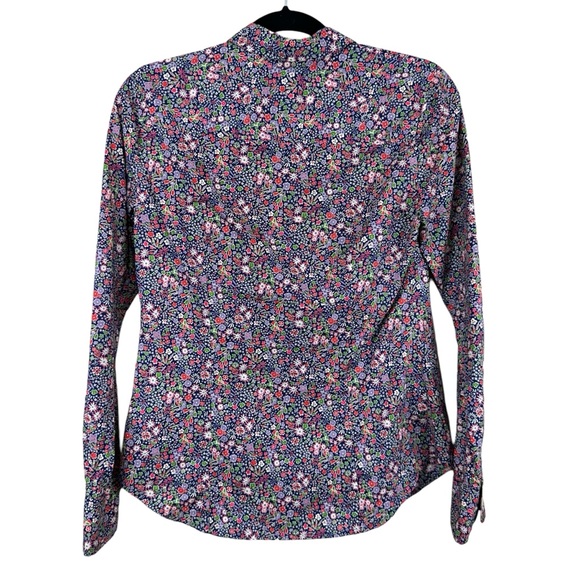 J Crew x Liberty Art Fabric Size 2 Shirt Kayoko Floral Perfect Shirt Button-up - Picture 5 of 5